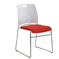 White backrest + red soft cushion