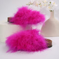 Birkenstock shoes lazy toe half slippers easiest for match furry toe slippers casual home indoor and outdoor wear popular slippers