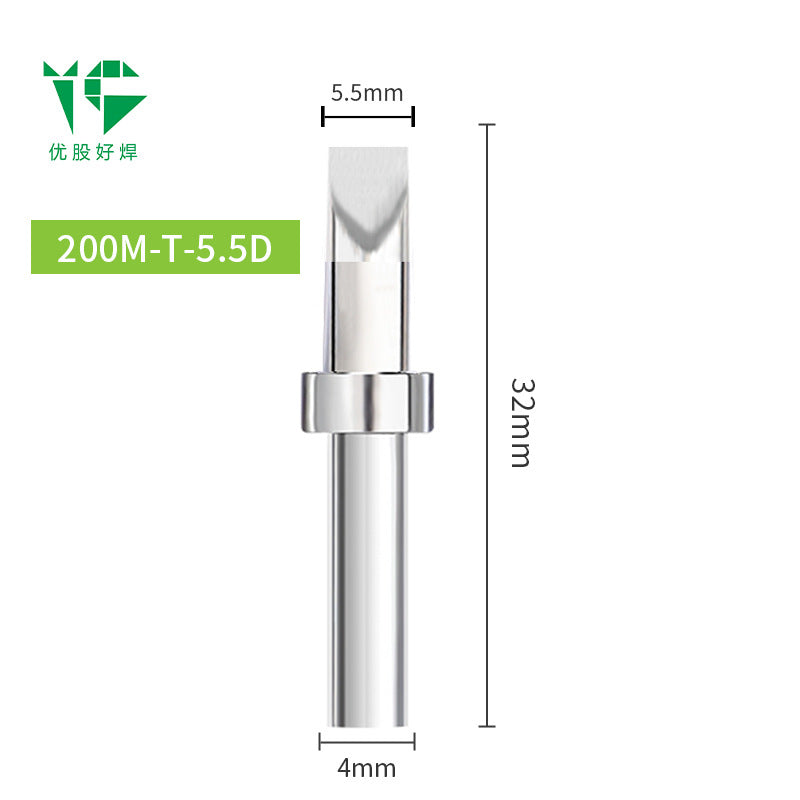 203H electric soldering iron head 90W high frequency welding table 200 Luo iron head pointed nozzle horseshoe nozzle knife head welding table universal ferrochrome head