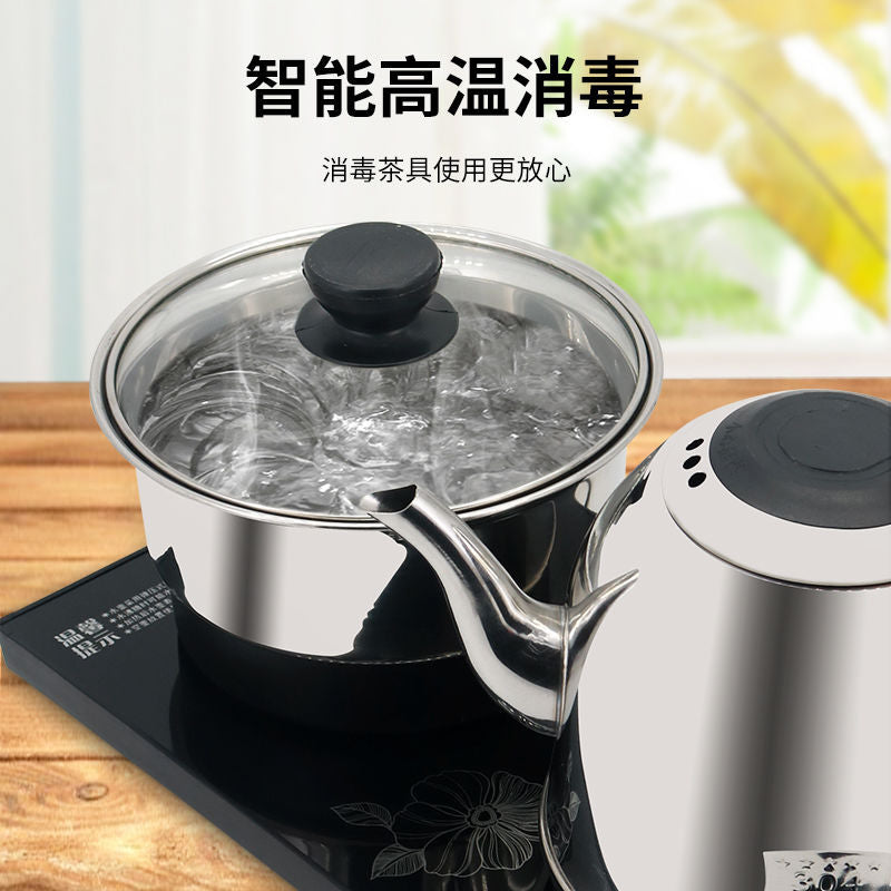 Fully automatic water kettle for homeelectric water kettle bottom water bubble boiling self-priming water pumping tea set suit electric tea stove