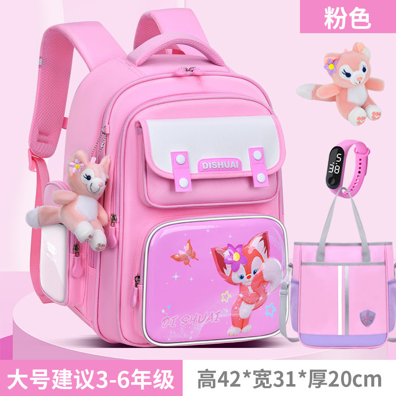 Elementary school backpack for boys, grades 1-2, ages 3-6, lightweight, child-friendly, spine-protecting, 2026 new model