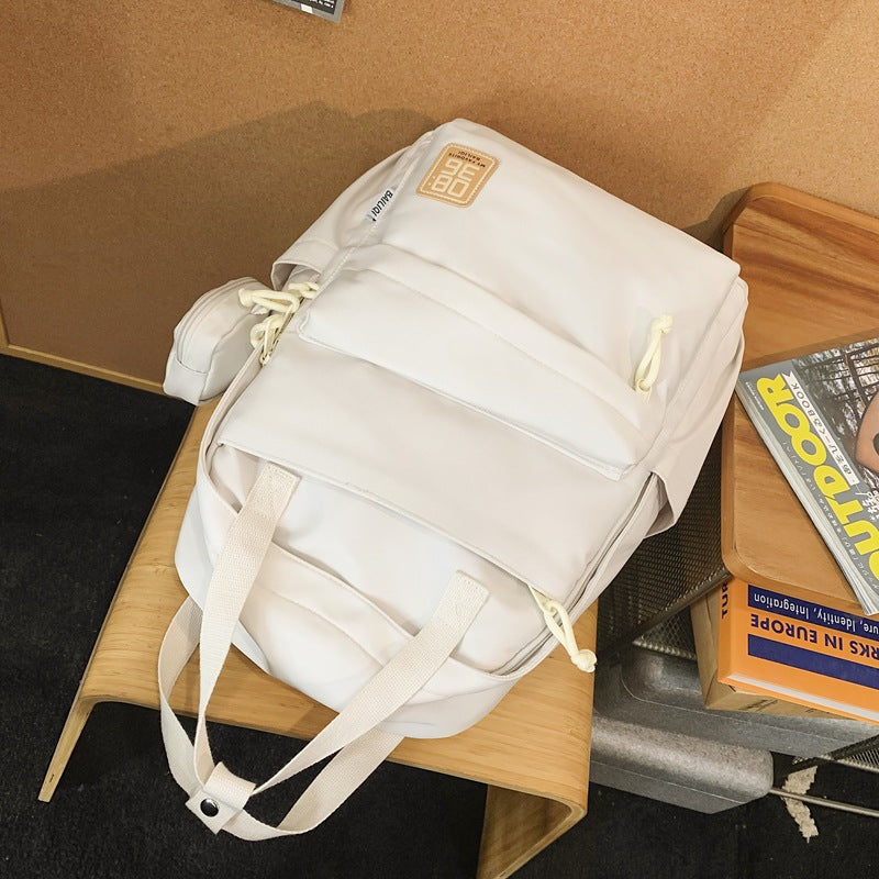 New casual carry-on backpack - large capacity, wear-resistant, water-repellent, cute small bag - perfect for students, casual travel, and tutoring