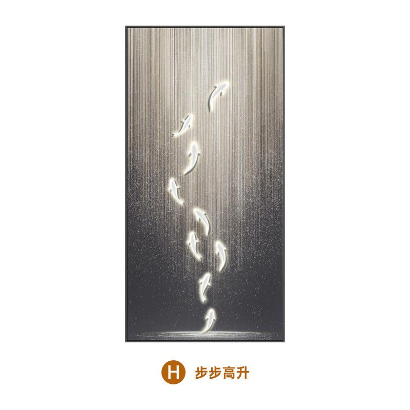 Large size can be flipped meter box decorative painting into the door, the entrance comes and goes, modern simple vertical wall painting