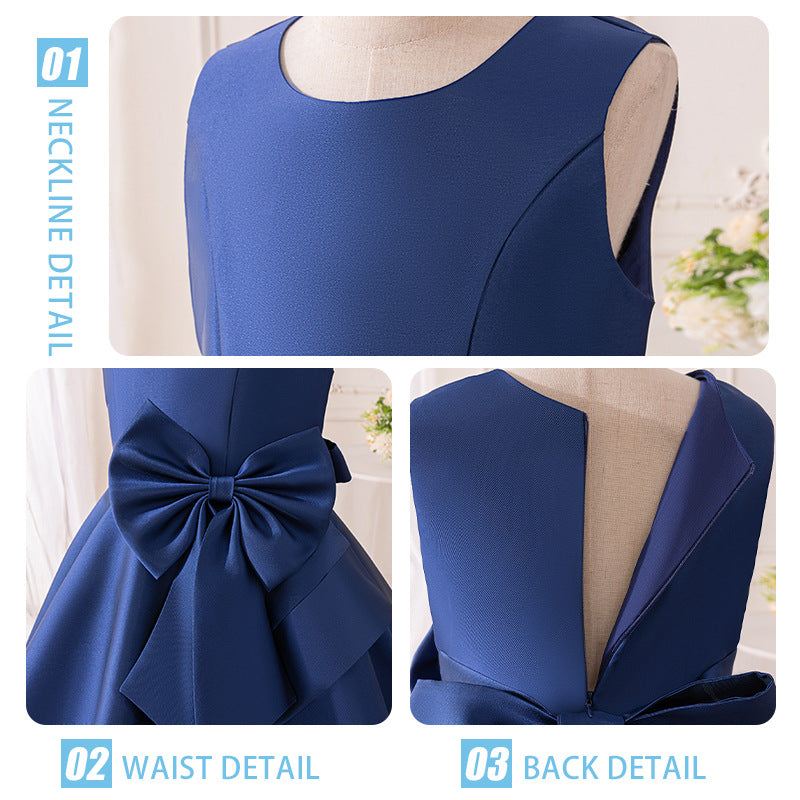European and american cross-border oem girls' dresses  new collection - little girl princess dress, children's piano recital outfit