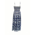 code new arrival  original women's elegancecut out waist exposed printingdress