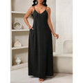 Amazon european and american bohemian style backless loose dress women's  summer new simple skirt