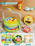 Baby early education educational double-sided hand drum kids percussion instrument hand tambourine beat baby drum pat drum trumpet