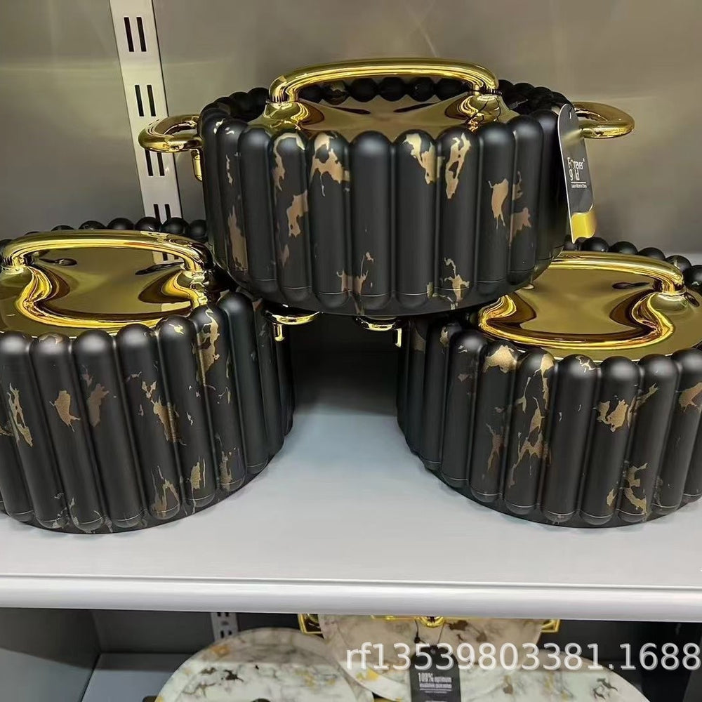 Food warmer 3pcs foreign trade column double-layer thermal insulation box 1.5l-2.0l-2.5l thermal insulation lunch box