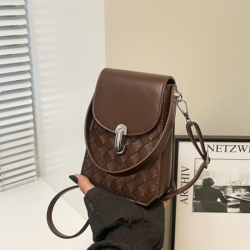 Foreign trade mobile phone bag women's 2025 new versatile small bag high sense foreign style shoulder messenger bag design sense small square bag