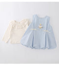 Girls' tulip dress - new summer collection: long-sleeved, sweet two-piece outfit for toddler girls, perfect for first birthday parties and summer wear