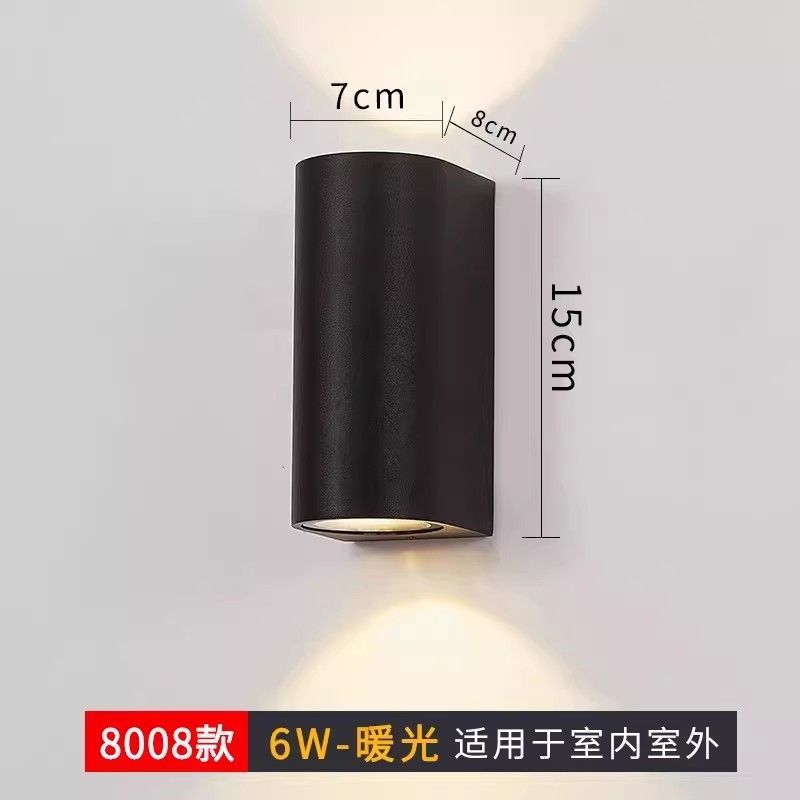 Outdoor waterproof wall lamp - modern minimalist style for bedroom bedside, hallway, outdoor villa courtyard - waterproof, hardwired wall sconce