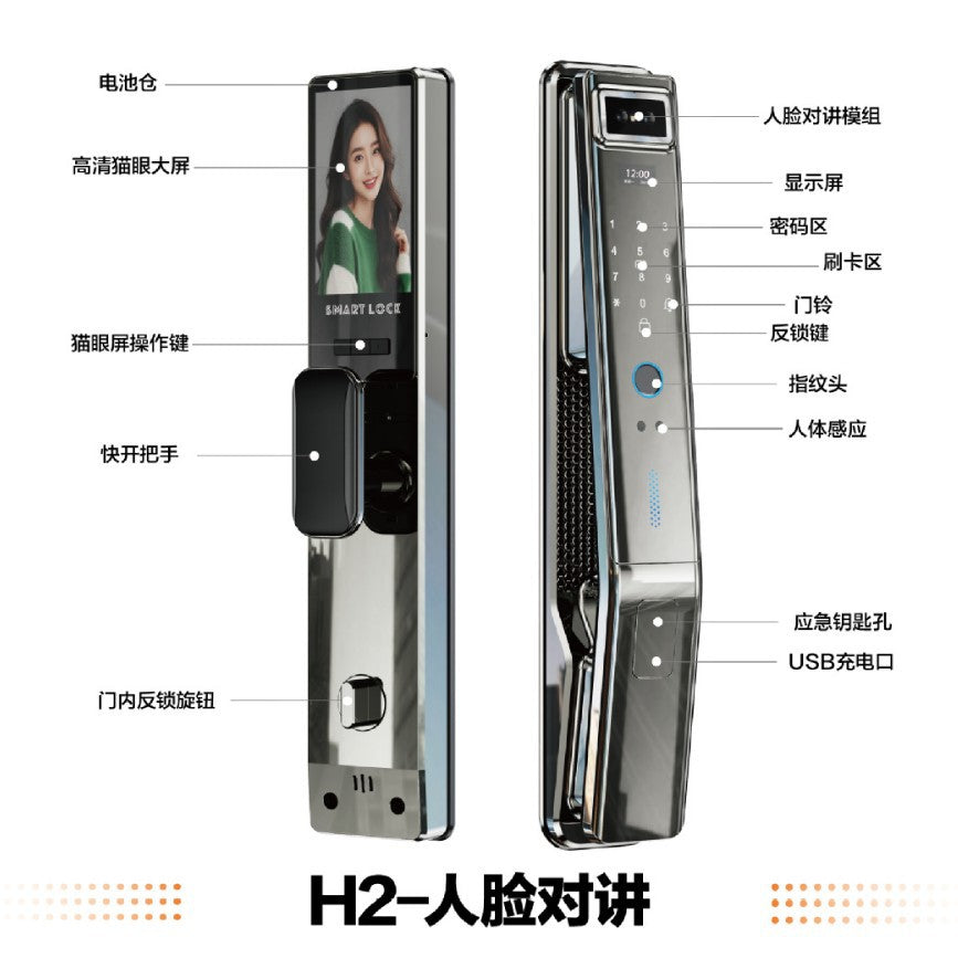 Tuya graffiti lock factory wholesale fingerprint lock face recognition smart door lock digital lock password lock security door