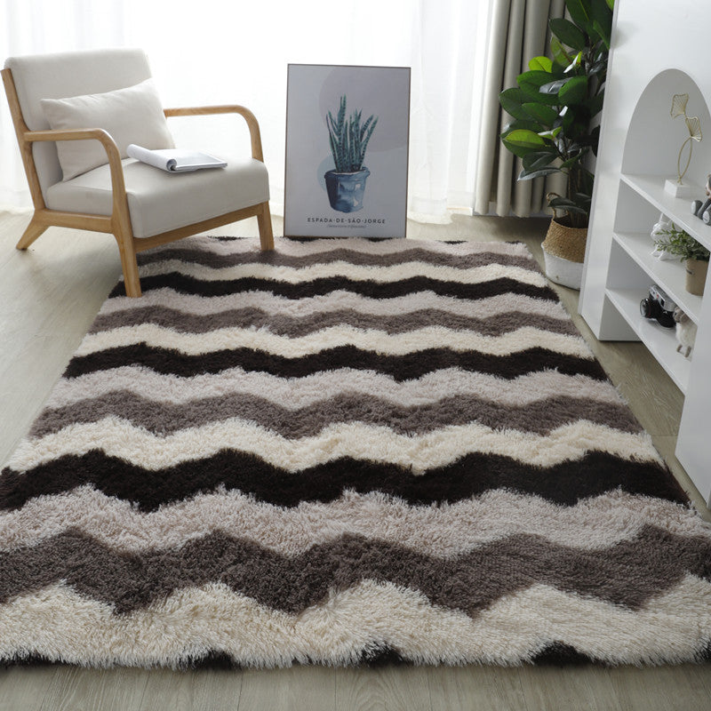 exclusive for home tie-dye carpet bedroom long stuffed carpet modern casual carpet floor mat modern scandinavian