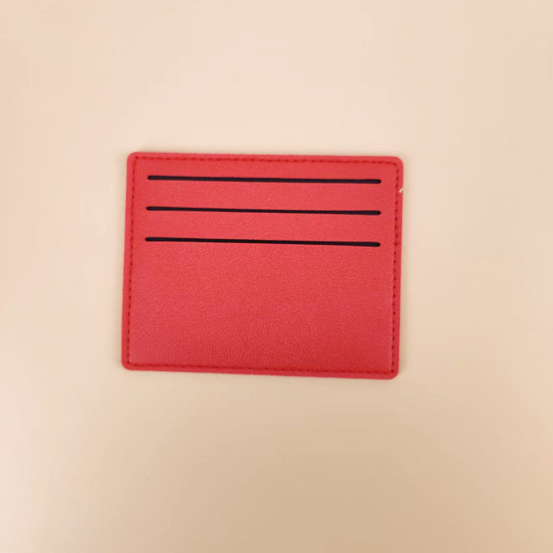 Simple women's short card bag, bank card, credit card, certificate storage card holder.
