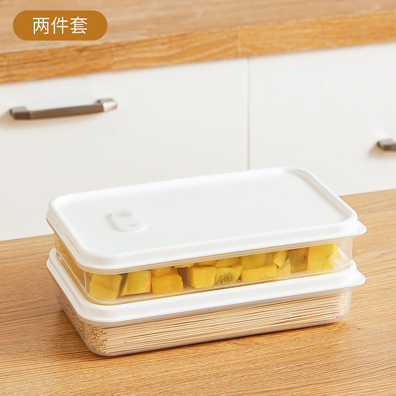 Kitchen Food Refrigerator Storage Box Transparent Sealed Fruit Food Fresh-keeping Box Food Grade Plastic Japanese Bento Box