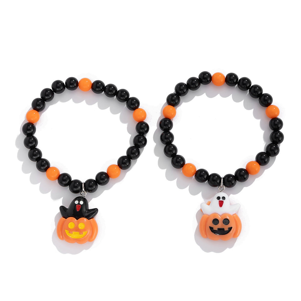 Halloween pumpkin bracelet wholesale fashion cross-border pendant cute cartoon funny niche atmosphere party accessories