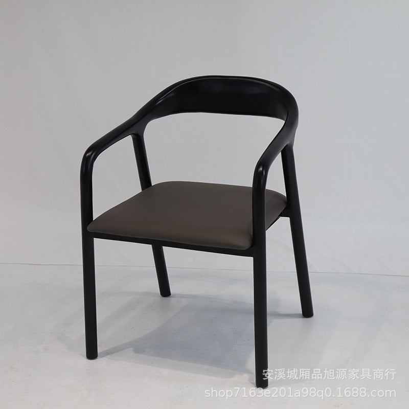 Chinese restaurant all solid wood dining chair creative study back chair Shu Mei Te chair sales department tea log negotiation chair