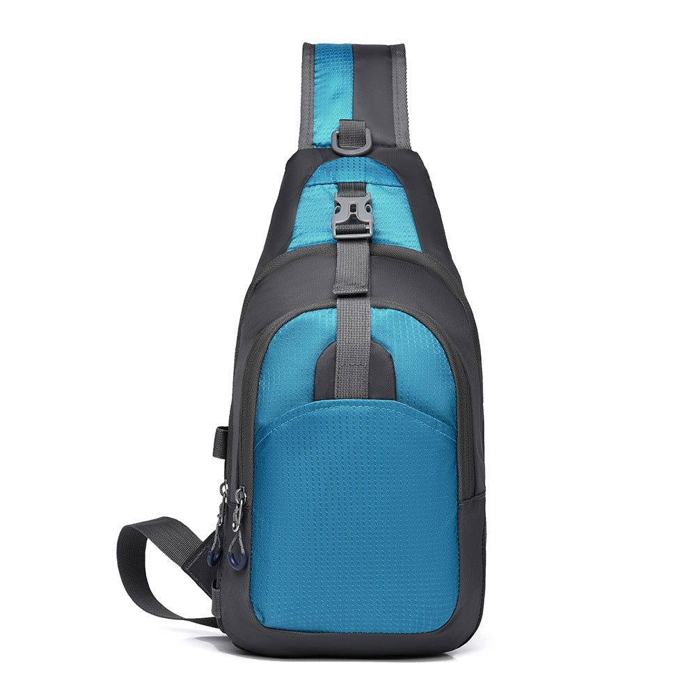 Cross-border fashion casual versatile shoulder bag Korean version portable business commuter messenger bag outdoor sports cycling breast bag