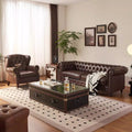 Solid wood small apartment combination bar house for homektv designer genuine leather art coffee table foshan furniture factory