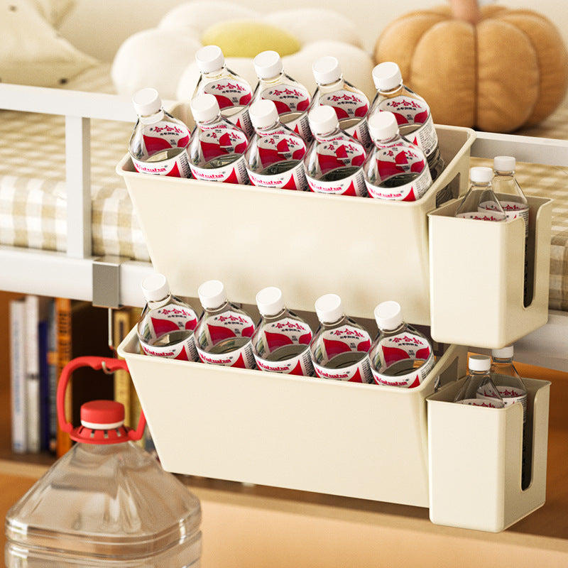 Desk bookshelf classroom storage rack student dormitory hanging basket school side hook storage rack storage handy gadget