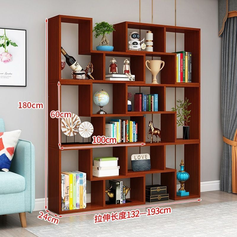 Free shipping casual combination bookshelf bookcase creative corner bedroom floor-standing simple storage rack partition display rack entrance
