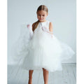 Exportkids festival catwalk piano performance dress girls puffy wedding dress princess dress flower girl new kids dress