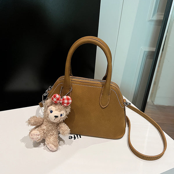 Autumn and winter new bag matte shell bag retro niche high-end women's handbag shoulder bag