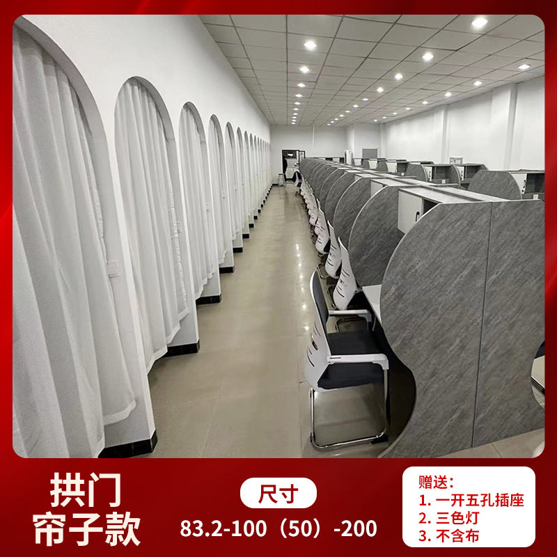 Study table, self-study room, immersive solid wood particle board, balcony corner partition table and chair, for home postgraduate entrance examination student desk