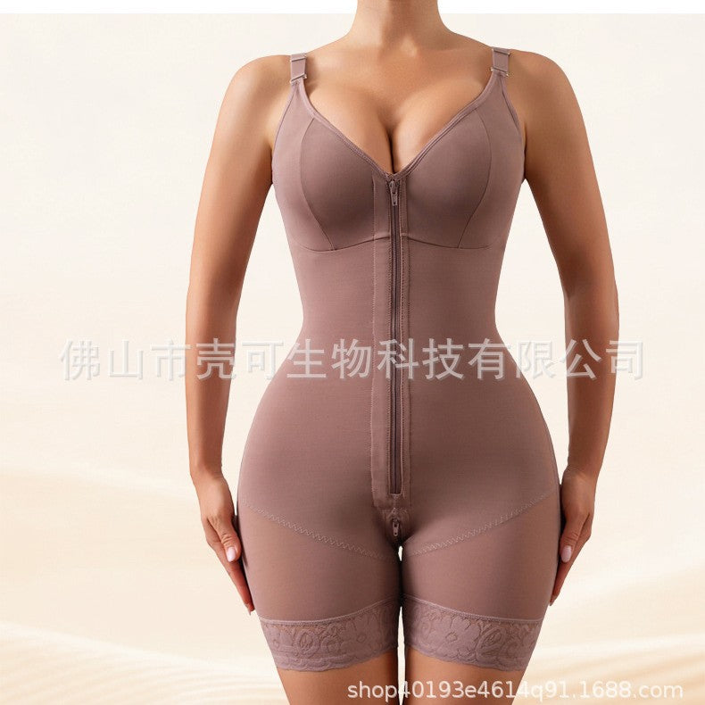 European and american style women's bodysuit shapewear - powerful tummy control, waist cincher, butt lifter, body shaping, seamless mesh corset