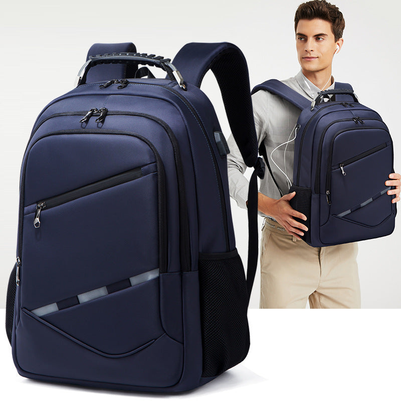 New gift schoolbag wholesale, men's business backpack multi-function usb backpack large capacity computer bag