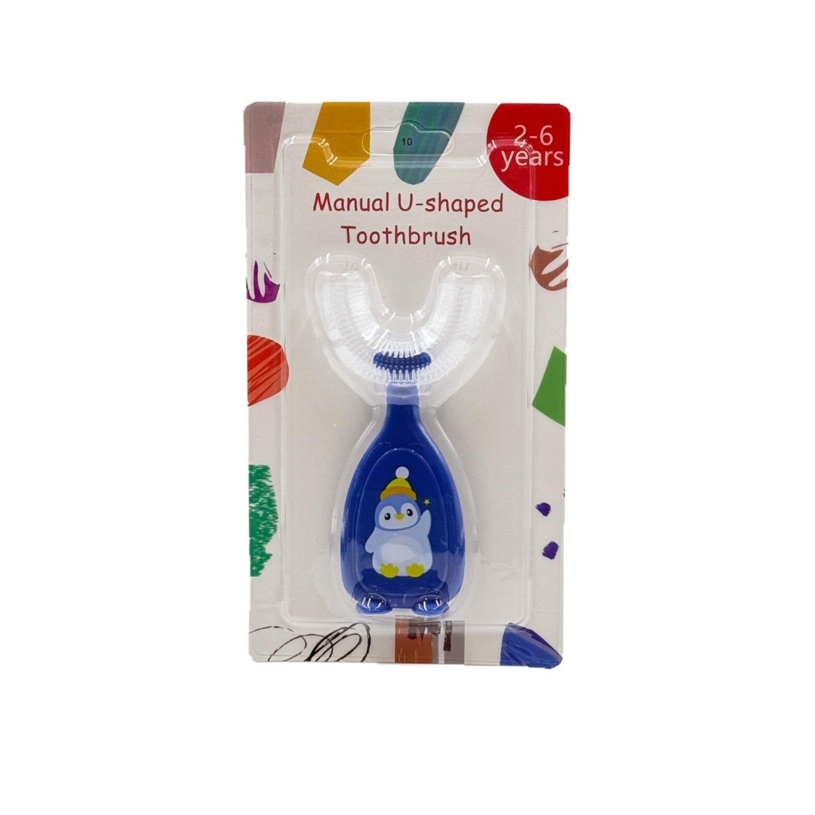 English card children's u-shaped teeth baby mouth brush silicone soft bristle toothbrush oral cleaning children's toothbrush