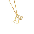 [titanium steel] japanese and korean new copper inlaid zirconium love necklace women's niche classy fashion elegant clavicle chain jewelry