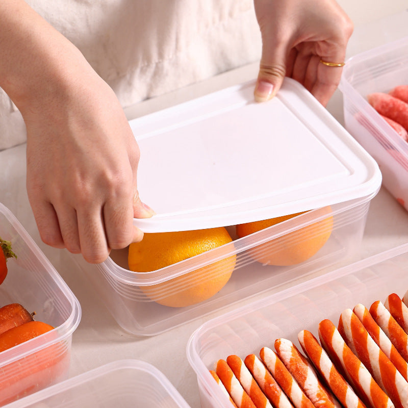 Refrigerator crisper food storage box vegetable crisper freezer box large capacity fruit daily kitchen microwave oven