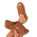 summer new arrival: plus-size wedge heel slippers for women (sizes 36-43). wholesale available. dropshipping to  and