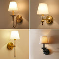 Wall lamp - bedroom bedside wall light, living room background wall lamp, hallway corridor staircase light, american style led fixture