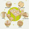 Solid wood dining table for home, small apartment, minimalist modern rectangular table, dining table for commercial restaurants and cafes