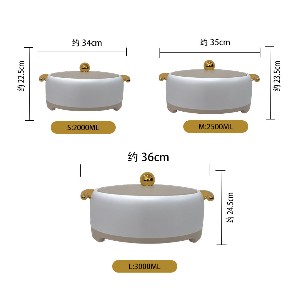 Food warmer container factory price direct salesexport egg-shaped high-leg thermal insulation box 2l-2.5l-3l