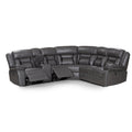 Electric multifunctional leather & fabric sofa - large apartment corner sectional - modern minimalist design - direct sales recliner - smart functionality