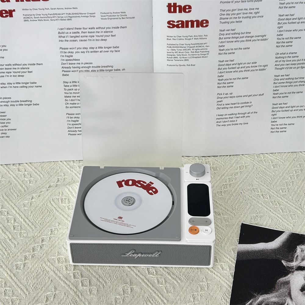 Bayin box 2025 cd player retro usb all-in-one speaker album disc music player two-way bluetooth
