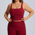 European and american plus size women's quick-dry compression sports tank top for yoga, running, and fitness
