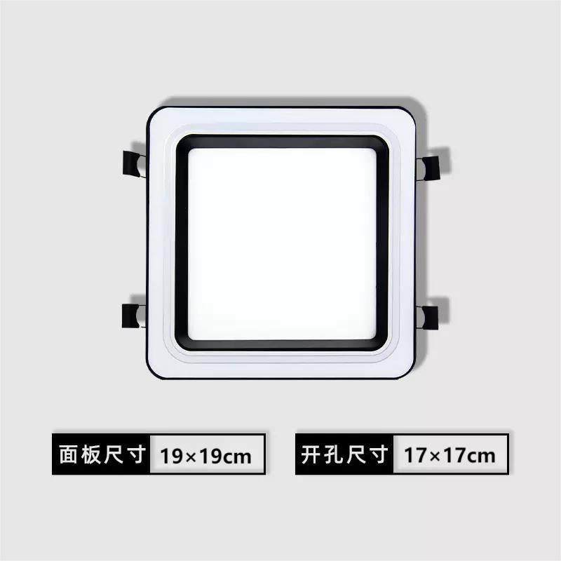 集成吊顶蜂窝大板LED灯19*19方灯20*20弹簧卡扣灯暗装嵌入式方灯