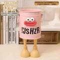 High-value, cartoon-themed pen holder - stylish, large capacity, cute, minimalist, retro storage bucket for students, desks, and offices