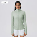 Fall and winternew arrival yoga sports outwear women's elastic running fitness yoga wear long sleevestopsjacketz18031