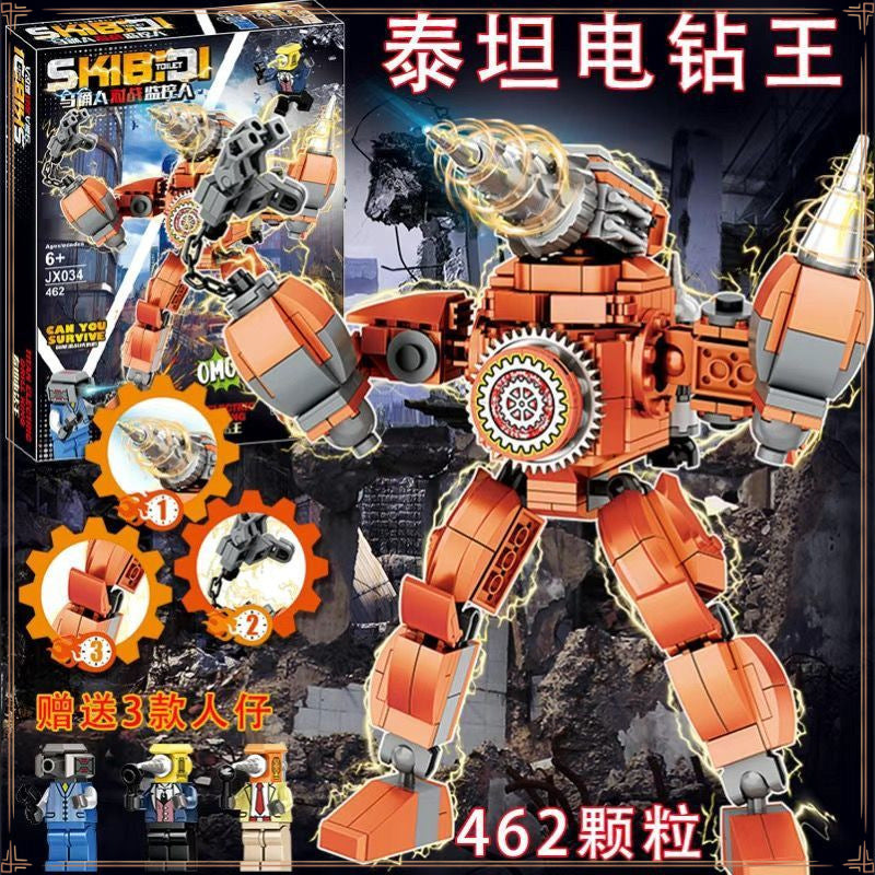 Titan Monitor and Toilet Man Compatible Lego building block Ares Audio Man vs TV Man Assembling Gift Toys