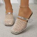 Export cross-border baotou thick heel sandals 2026 summer new arrivalfashioneasiest for matchcut out woven high heel sandals for women