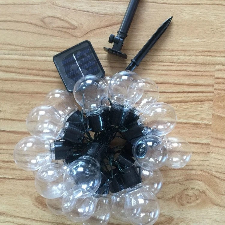 LED solar light string outdoor flower shape flashing light Christmas garden decoration simulation peach blossom light string wholesale