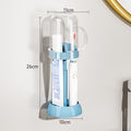 Wall-mounted blue (with handle)