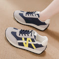 Women's casual leather sneakers - authentic spring/autumn new arrivals: soft sole, lightweight, breathable, non-slip, comfortable running shoes