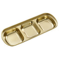 304 korean style grid plate stainless steel korean dipping dish grid plate gold hot pot seasoning dish barbecue round sauce dish