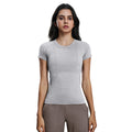 Spring/summer new women's short-sleeve crew neck sports t-shirt - running, fitness, slim-fit, breathable yoga top - s2067